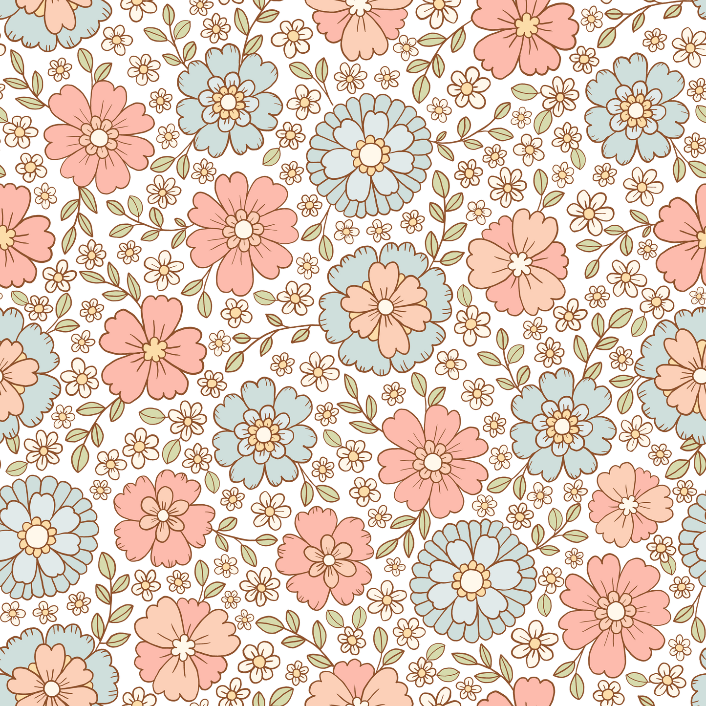 Bohemian Spring Blooms (White)