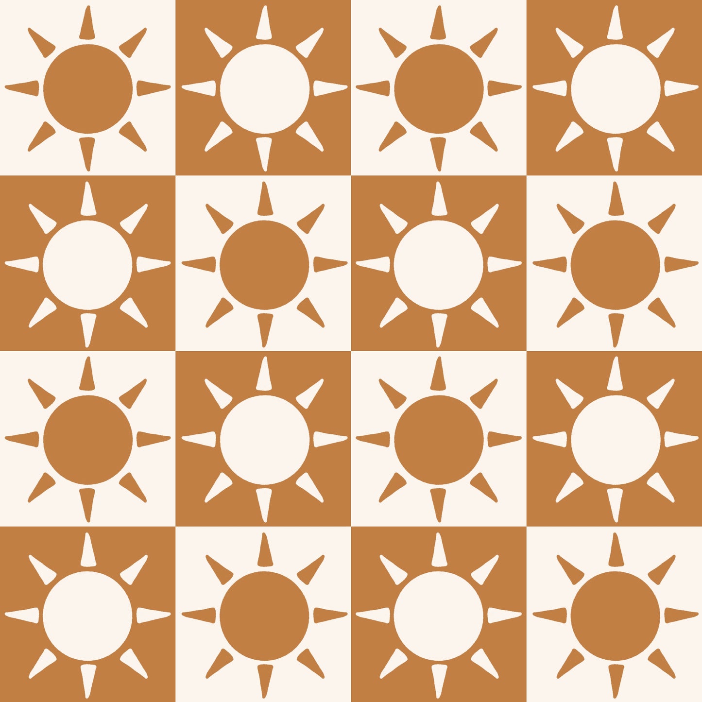 Boho Sun Checkerboard