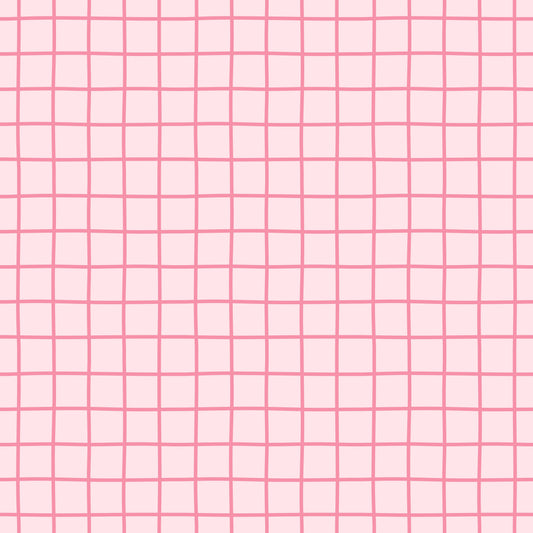Pink Wavy Grid