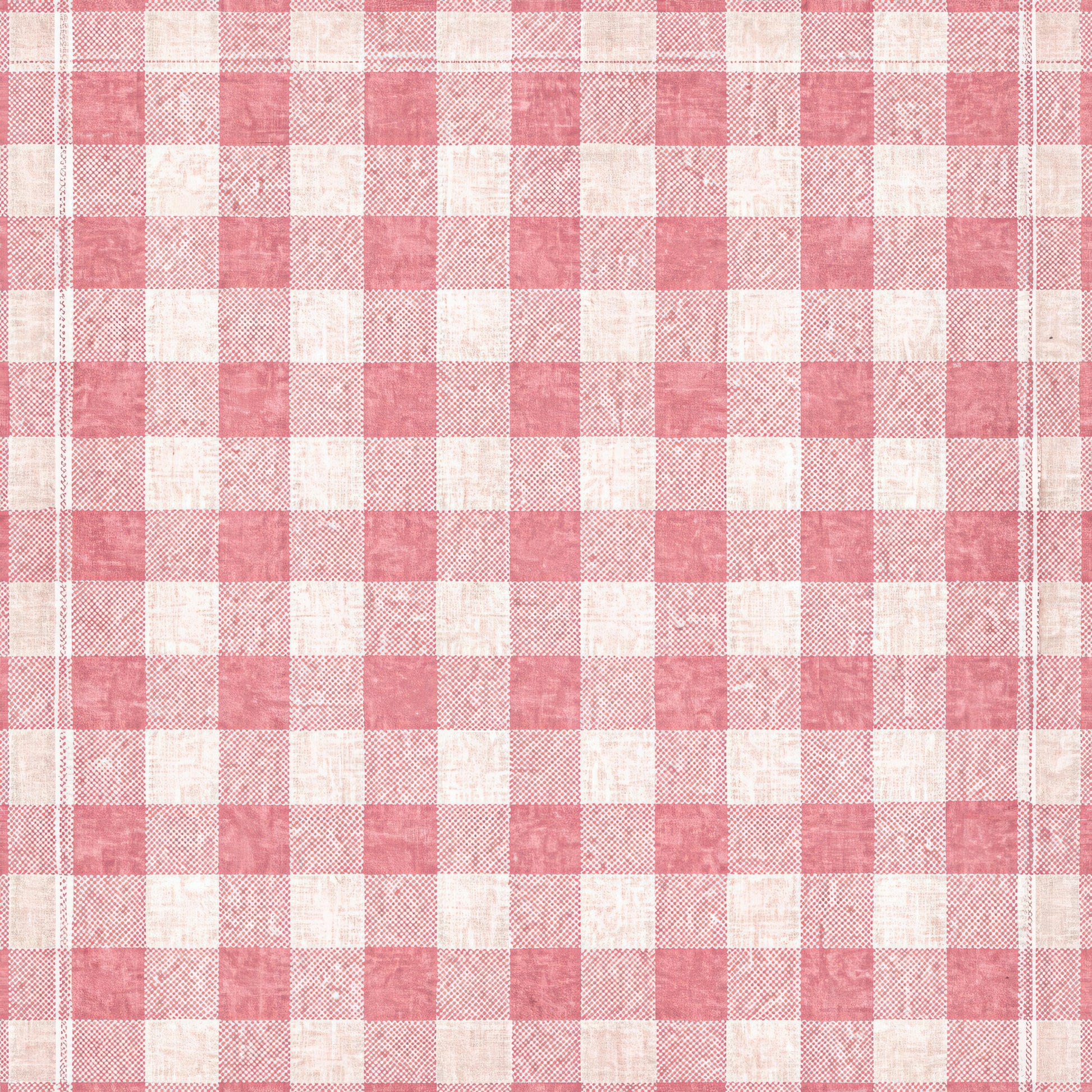 Pink and white checkered pattern