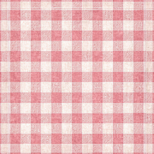 Pink and white checkered pattern