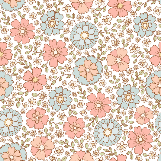 Bohemian Spring Blooms (White)