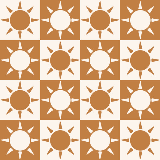 Boho Sun Checkerboard