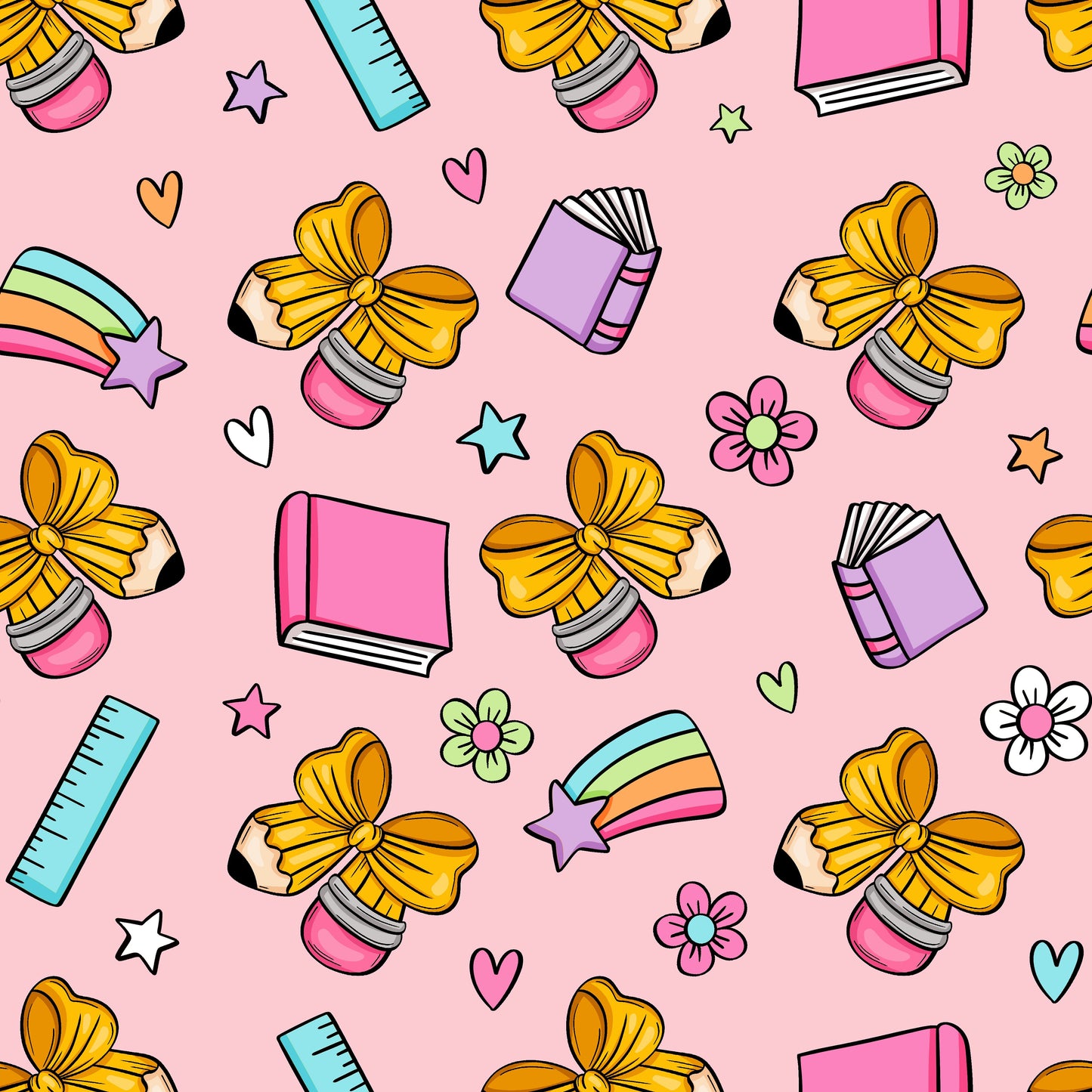 Pastel School Supplies