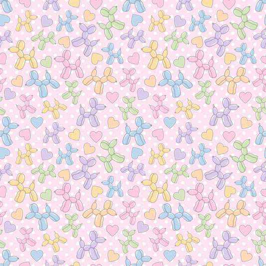 Pastel Balloon Dog Confetti