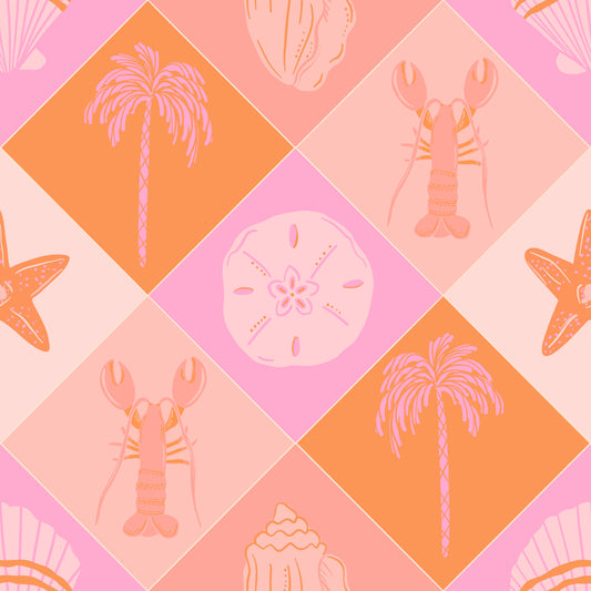 Peachy Coastal Patchwork