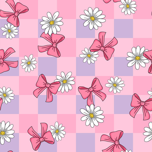 Daisy Bow Checkerboard