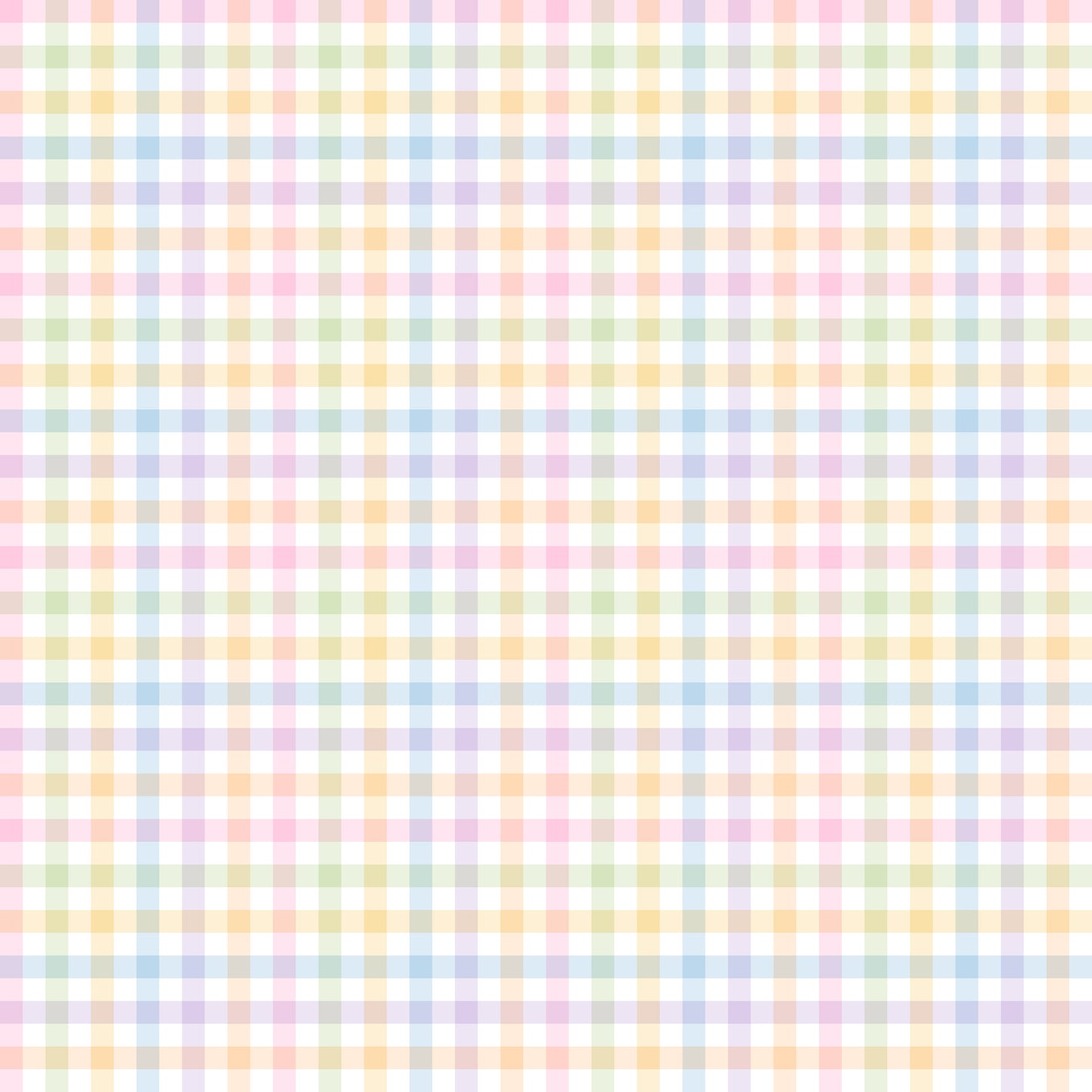 Rainbow Pastel Gingham