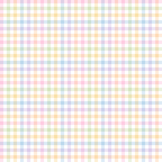 Rainbow Pastel Gingham